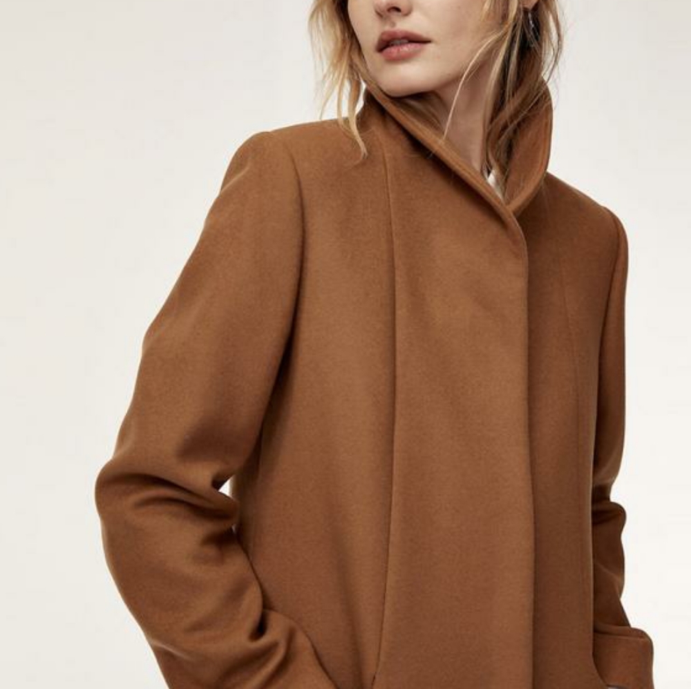 Wilfred Camel Brown Pea Coat
